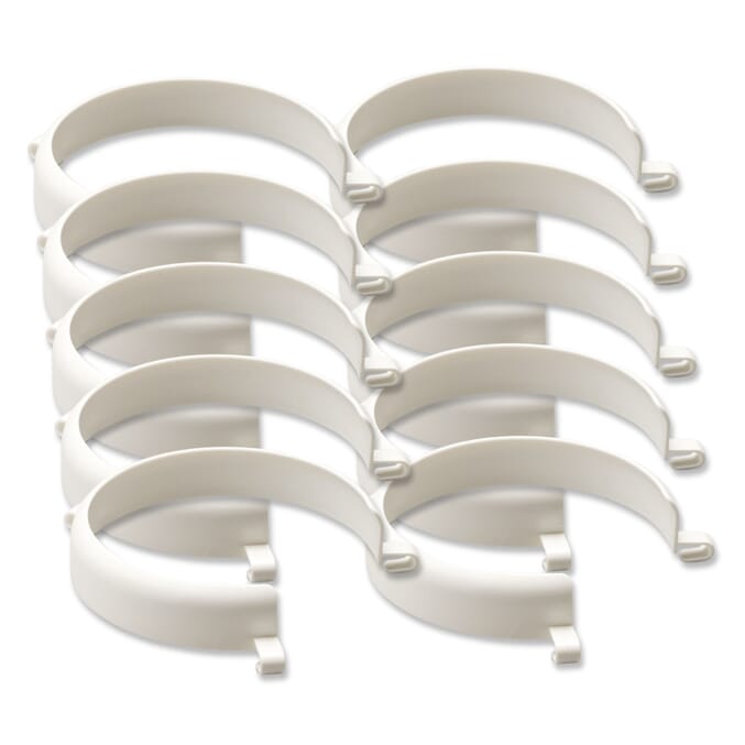 plate surround white pack of 10