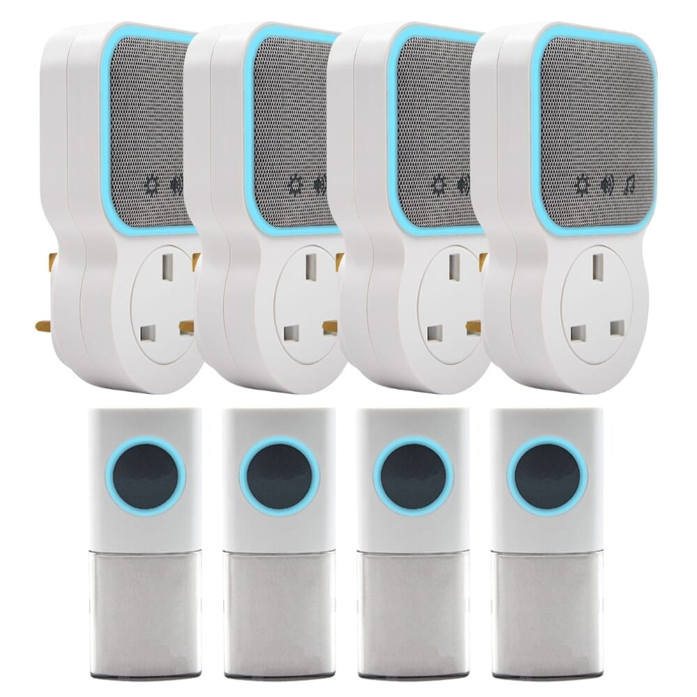 Plug Through Door Chime Pack of 4