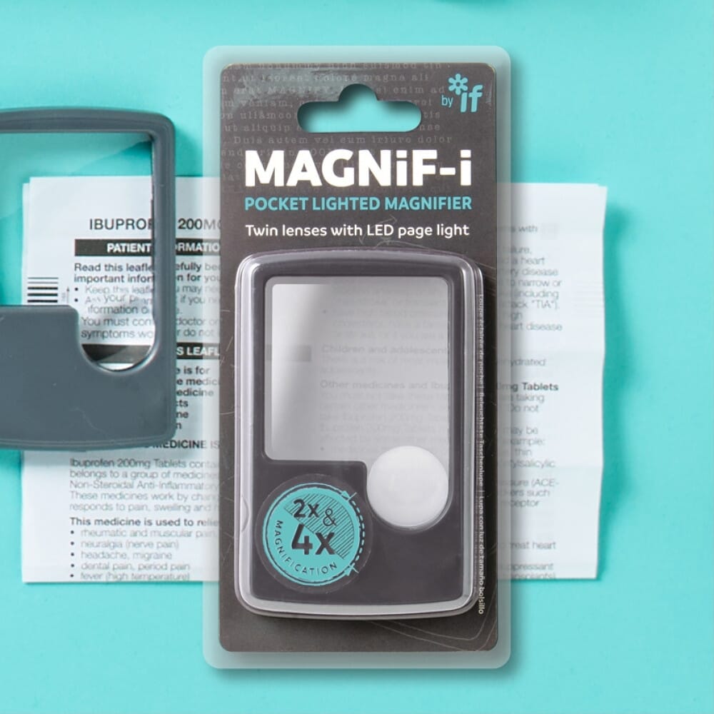 pocket led magnifier in packaging