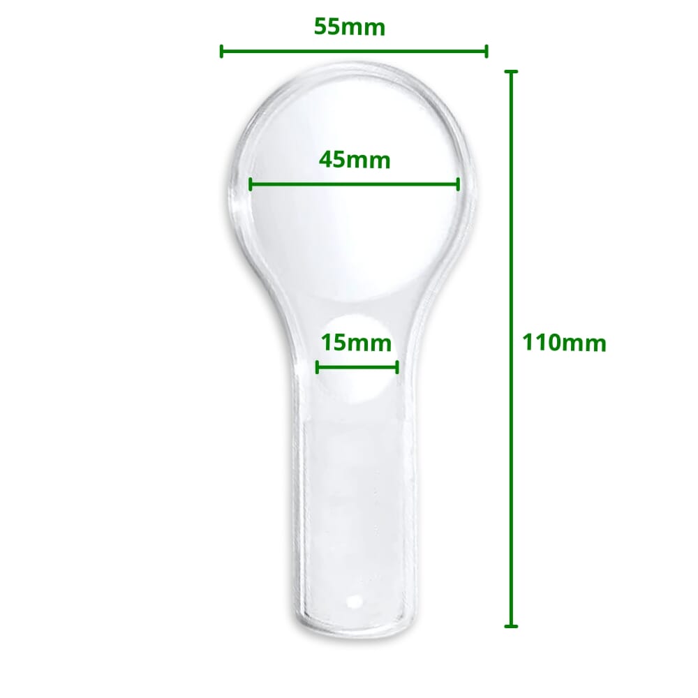 pocket magnifying glass dimensions