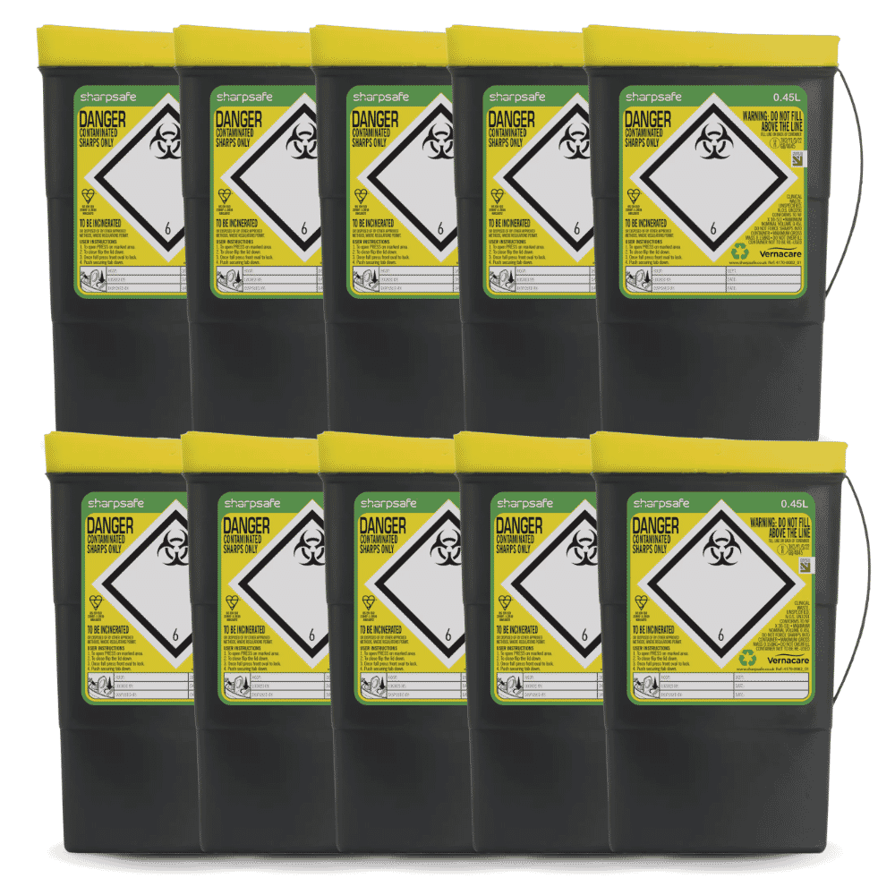 pocket sharps bin 450ml pack of 10