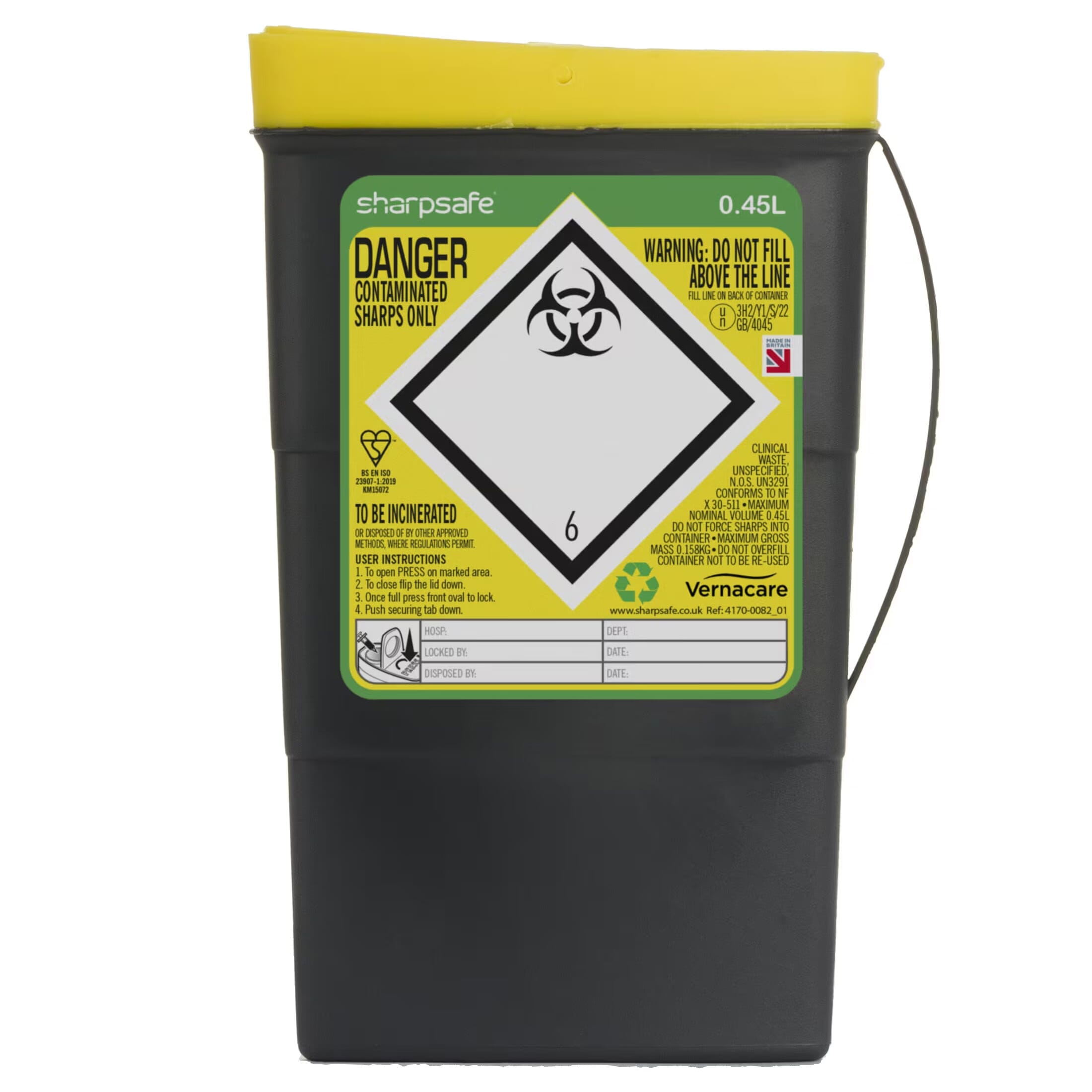 pocket sharps bin 450ml