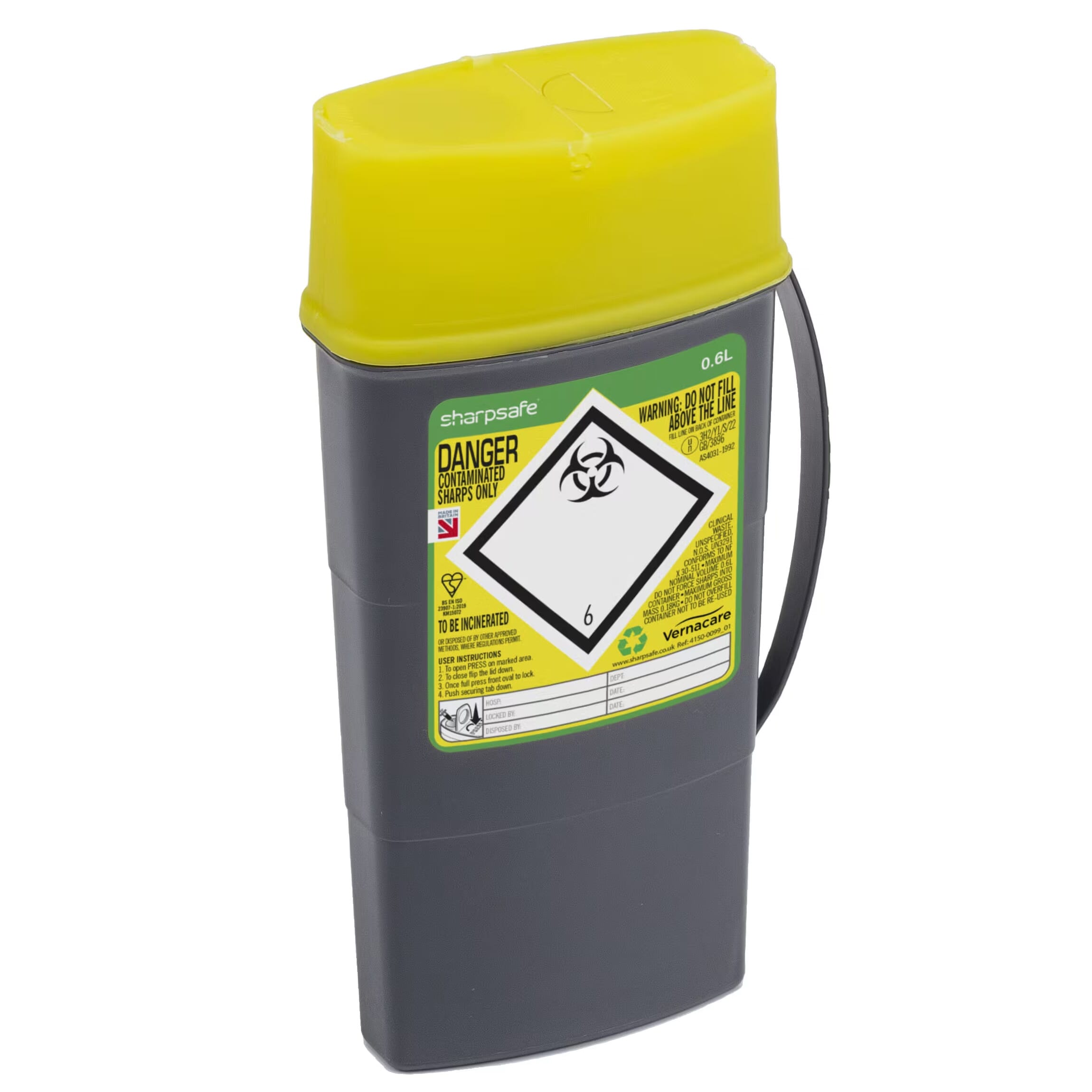 pocket sharps bin 600ml