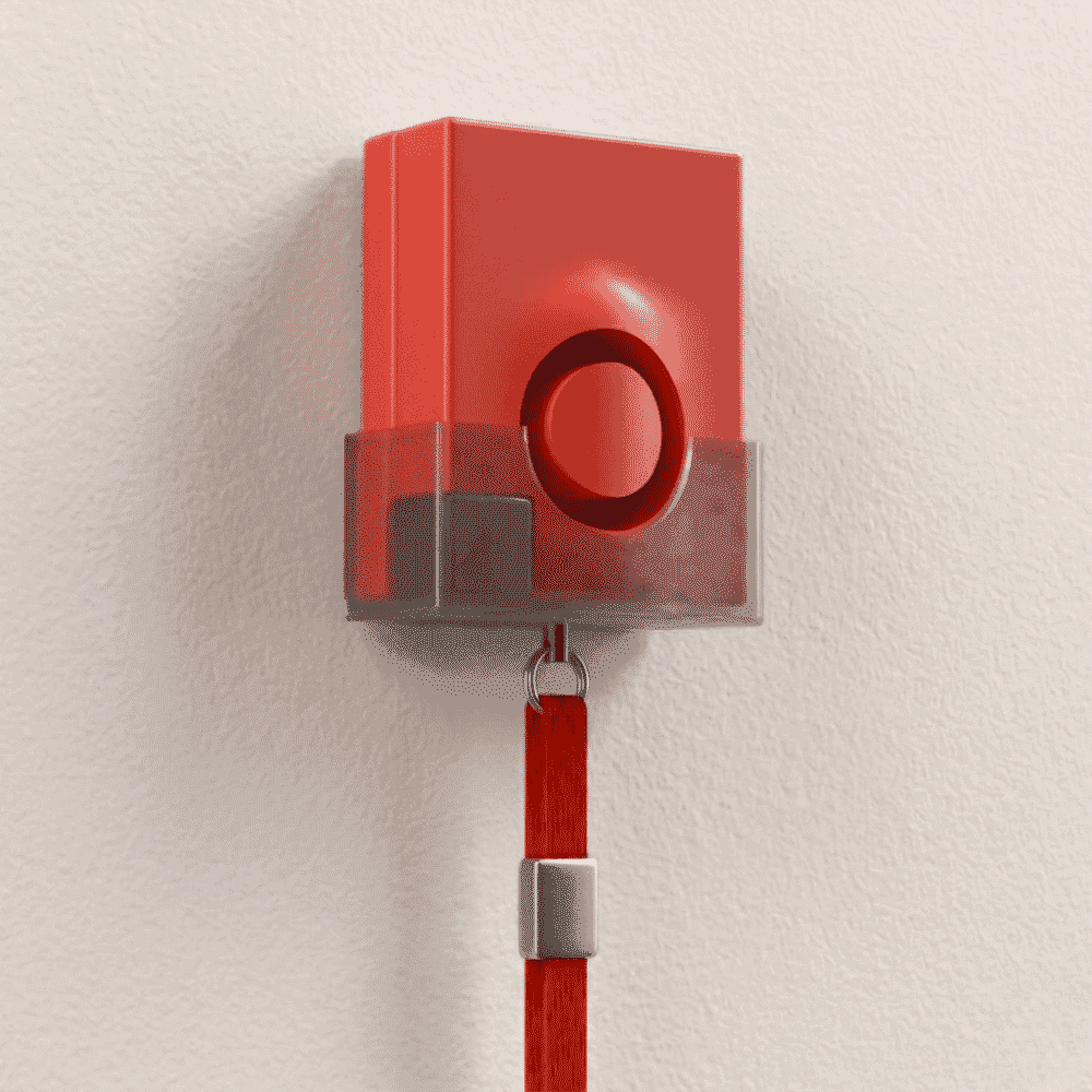police preferred personal alarm with torch wall bracket