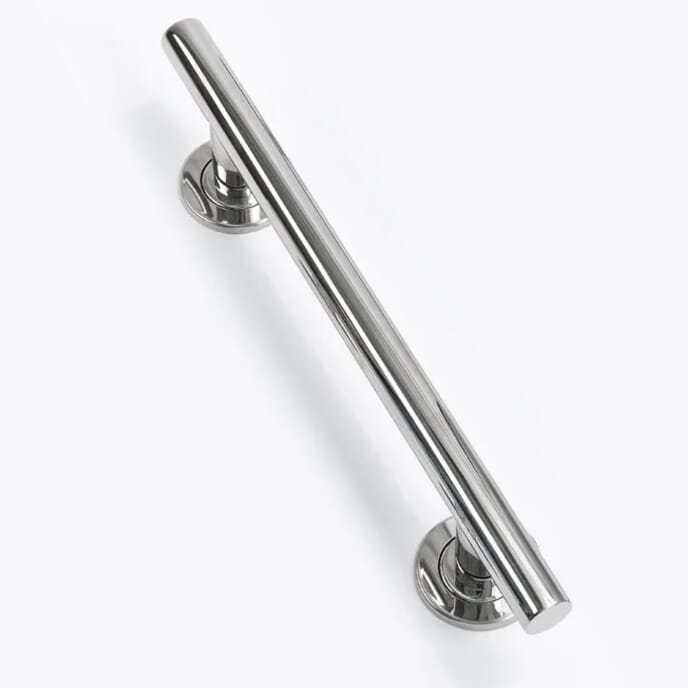 polished stainless steel grab rail 19 inch