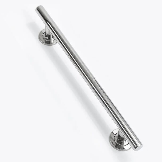 polished stainless steel grab rail 24 inch