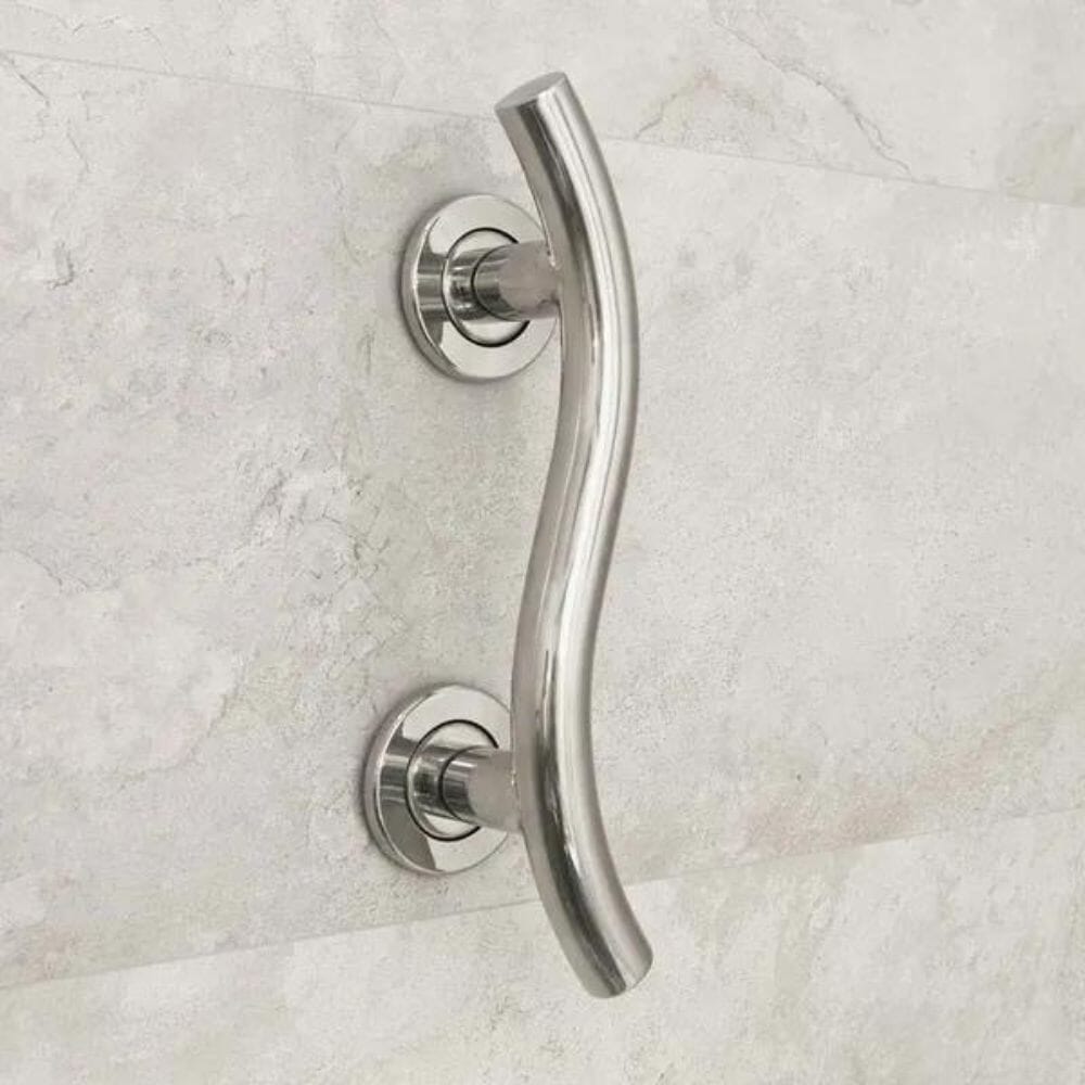 View Polished Stainless Steel Grab Rails Curved 14 information