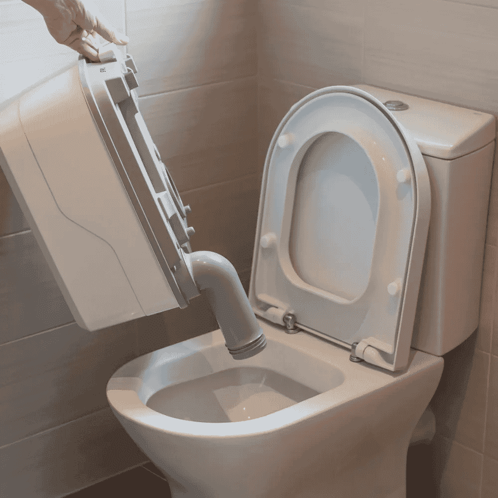 porta potti 165 portable toilet emptying