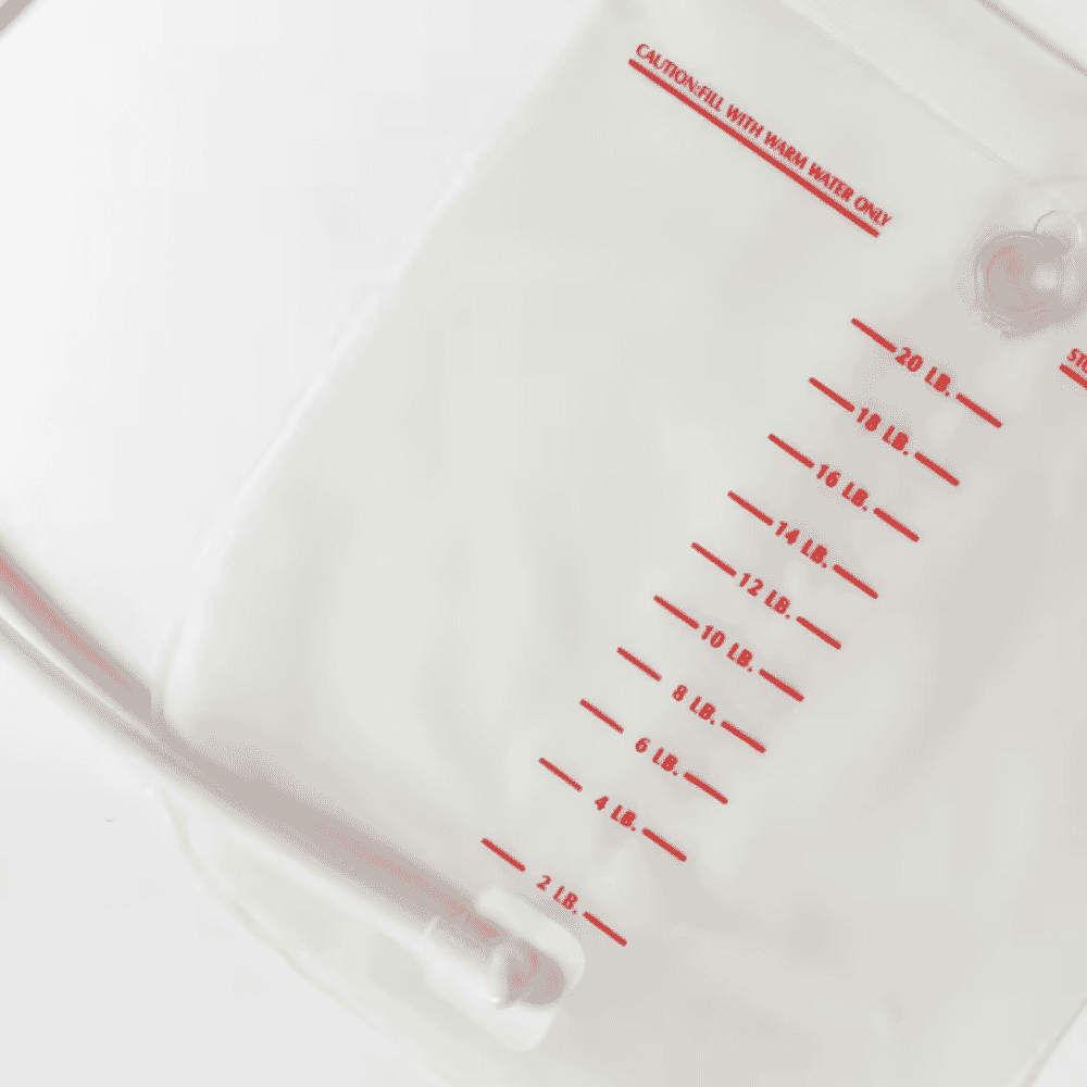 portable shower graduation marks