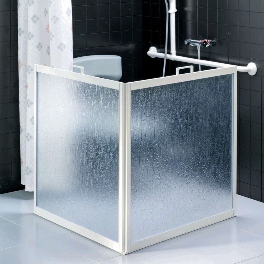 View Portable Shower Screen Two Panel 750mm High information