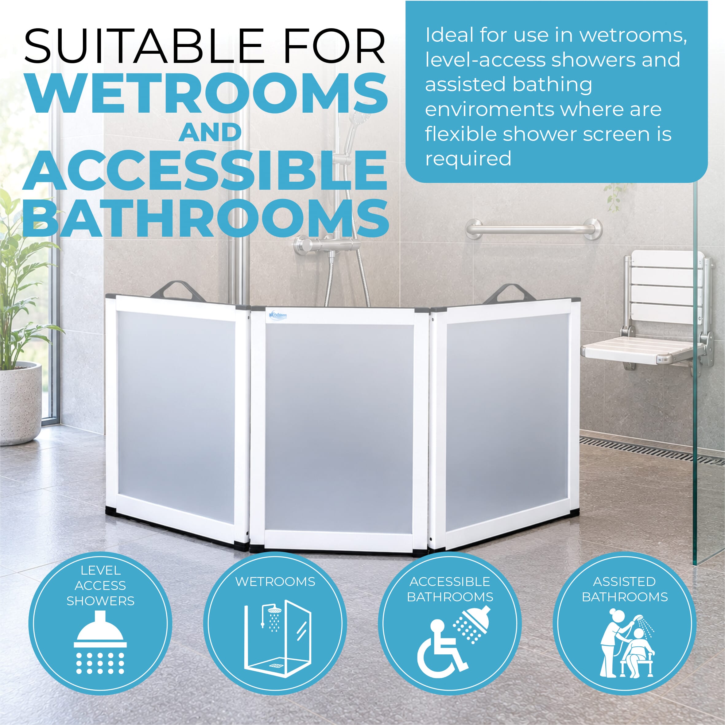portascreen shower guard wetrooms