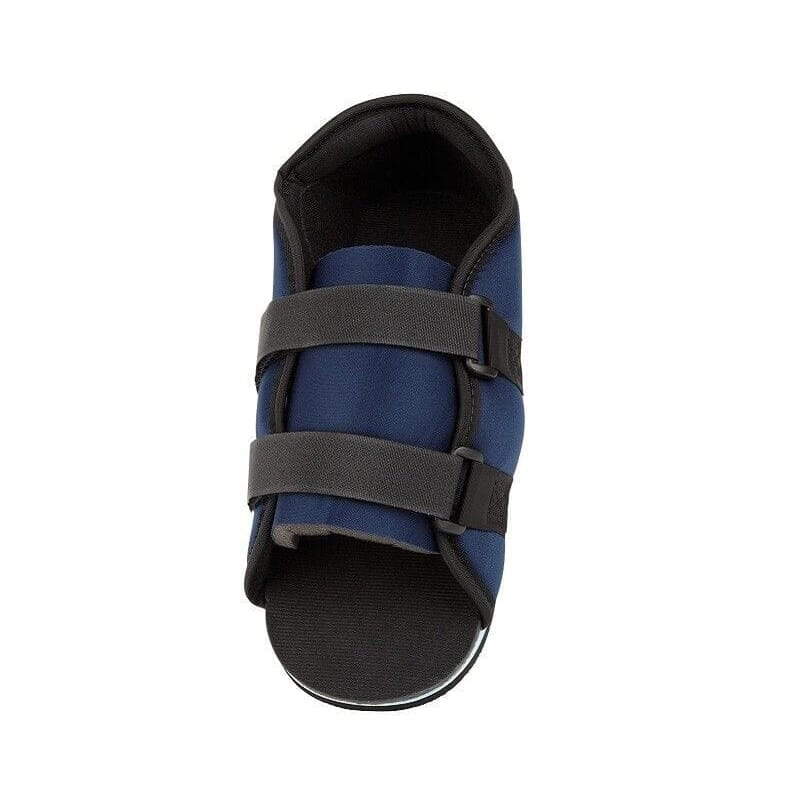 post op shoe with flexible sole detail