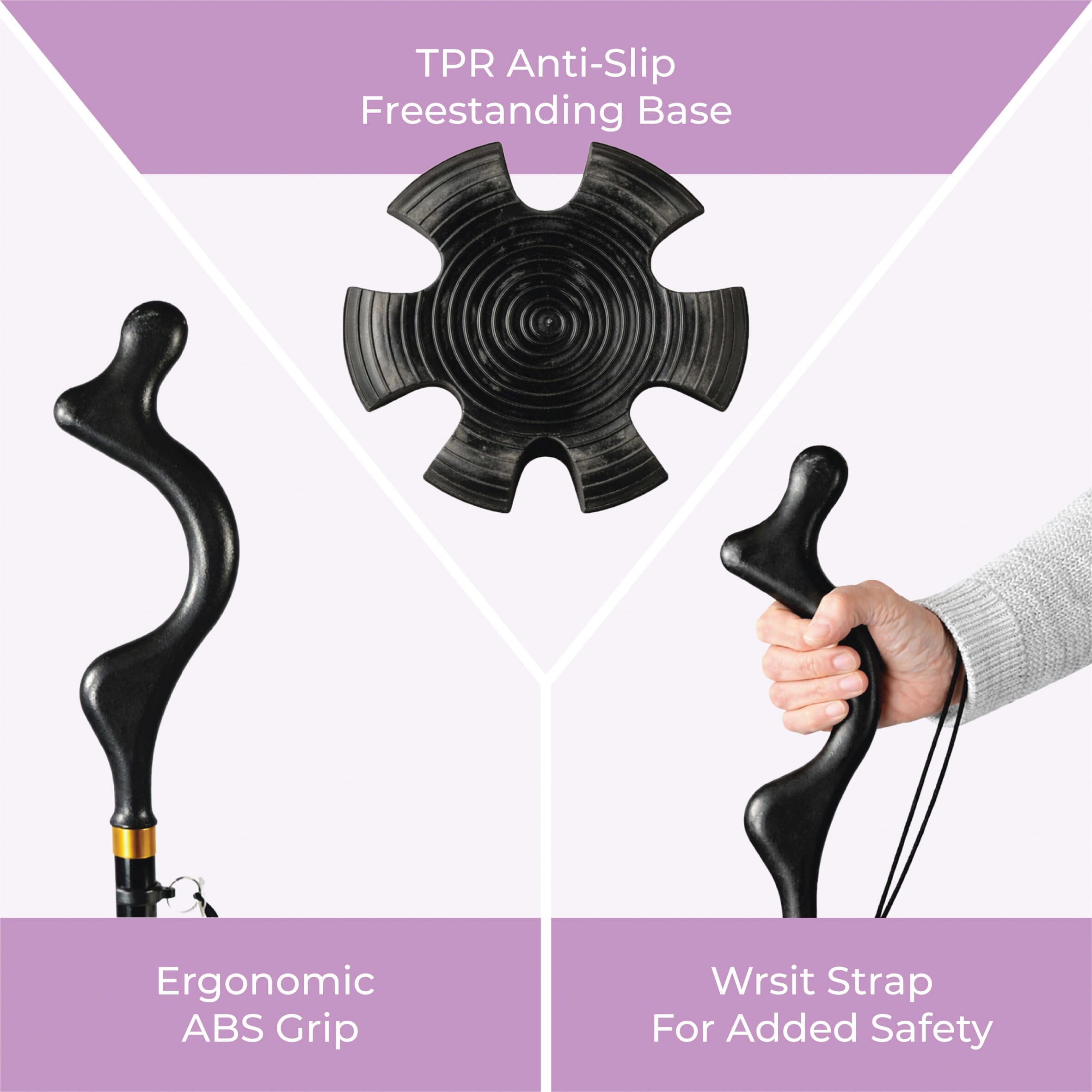 posture cane freestanding base