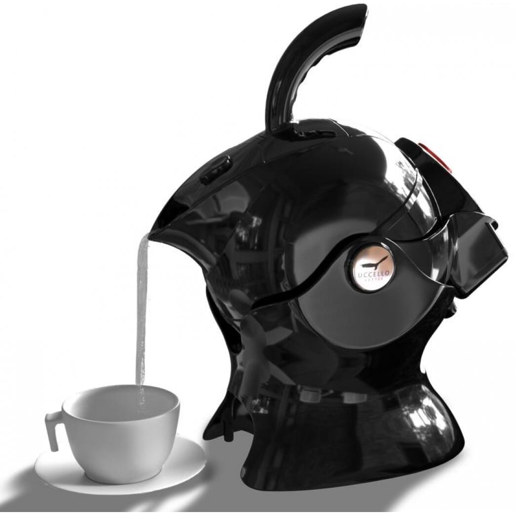 pouring the uccello kettle black black