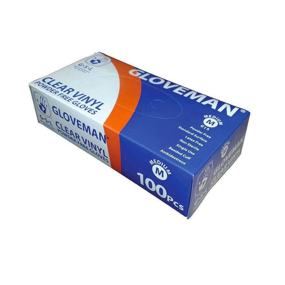 powder free vinyl gloves single box