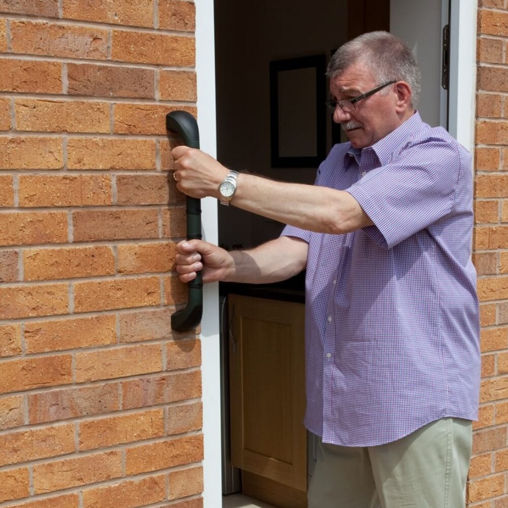 Prima Outdoor Grab Rail (Green & Black) - 18'' (46 cm) Length from ...