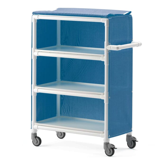 premium laundry trolley blue