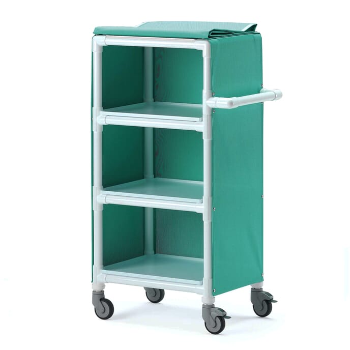 premium laundry trolley green