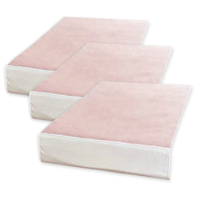 premium washable absorbent bed protector with tucks triple pack