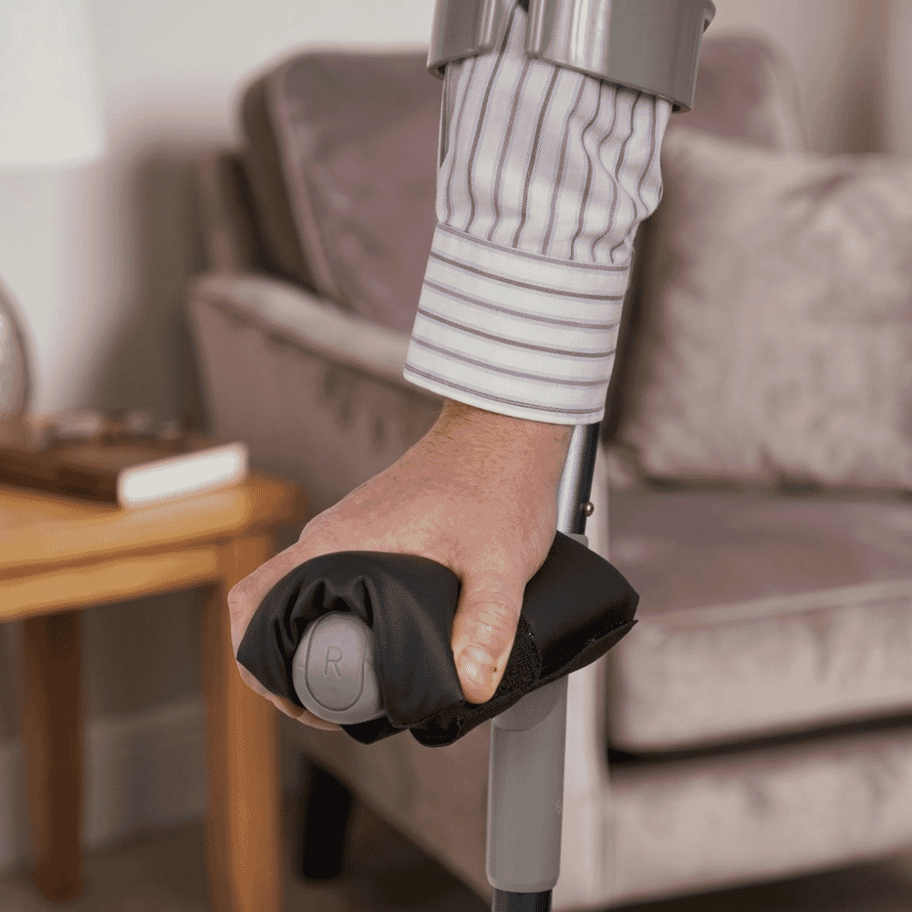 pressure relief hand pads in use
