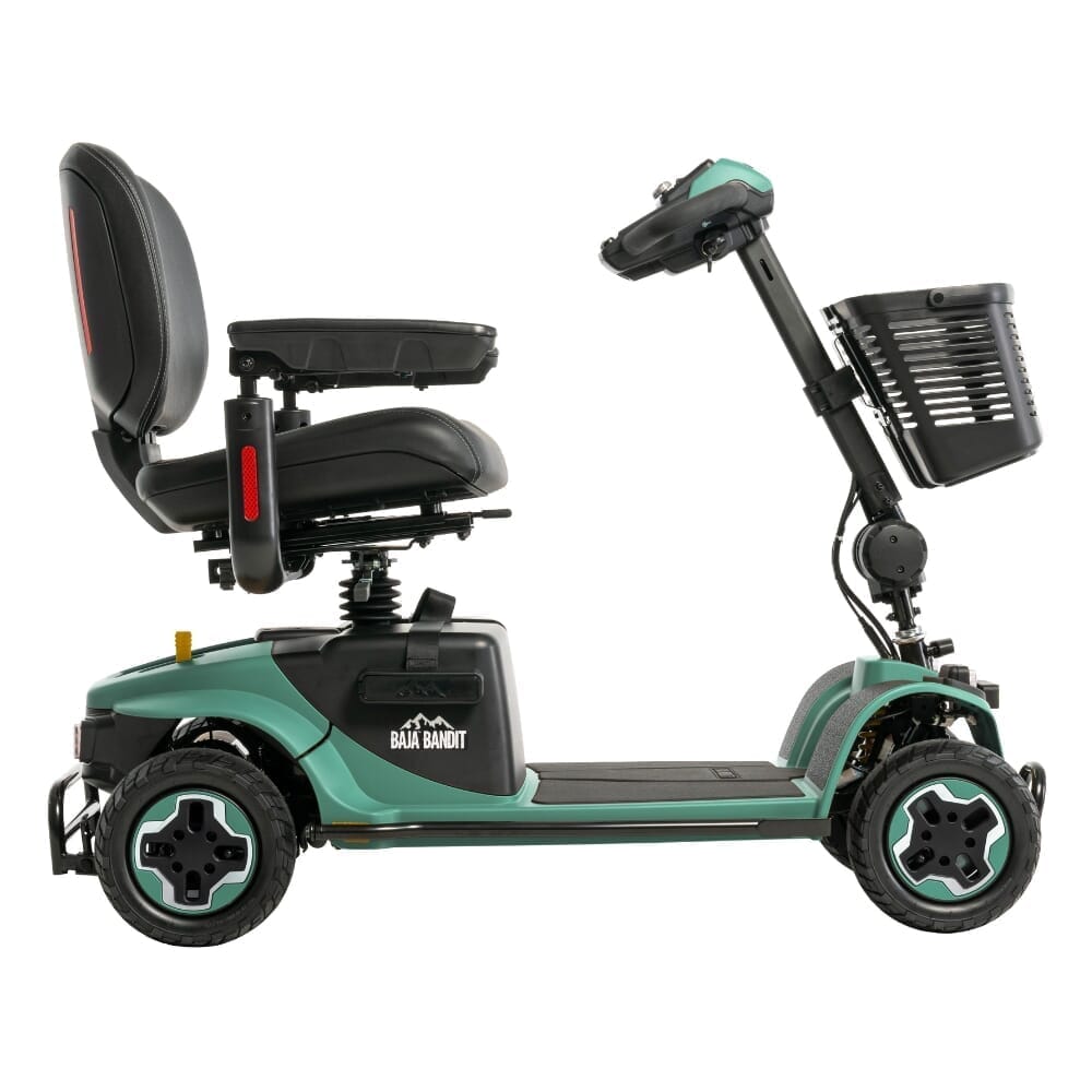 pride baja bandit mobility scooter sage side