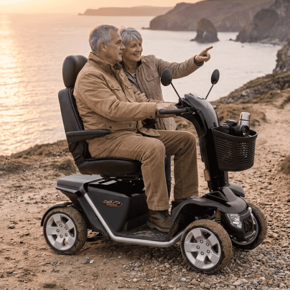pride colt executive mobility scooter black lifestyle