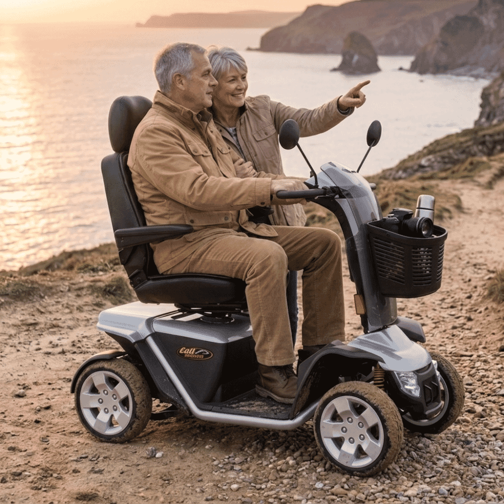 pride colt executive mobility scooter grey lifestyle