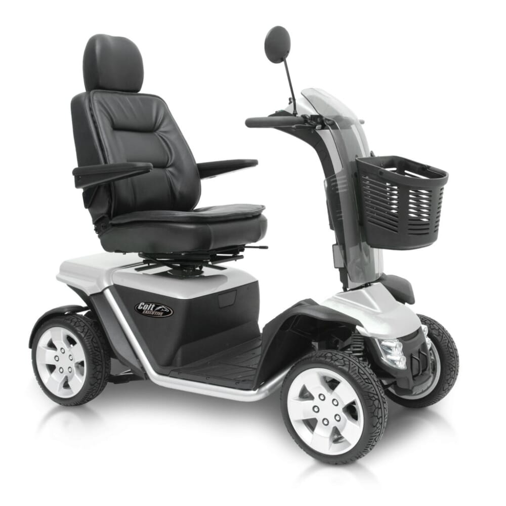 pride colt executive mobility scooter grey