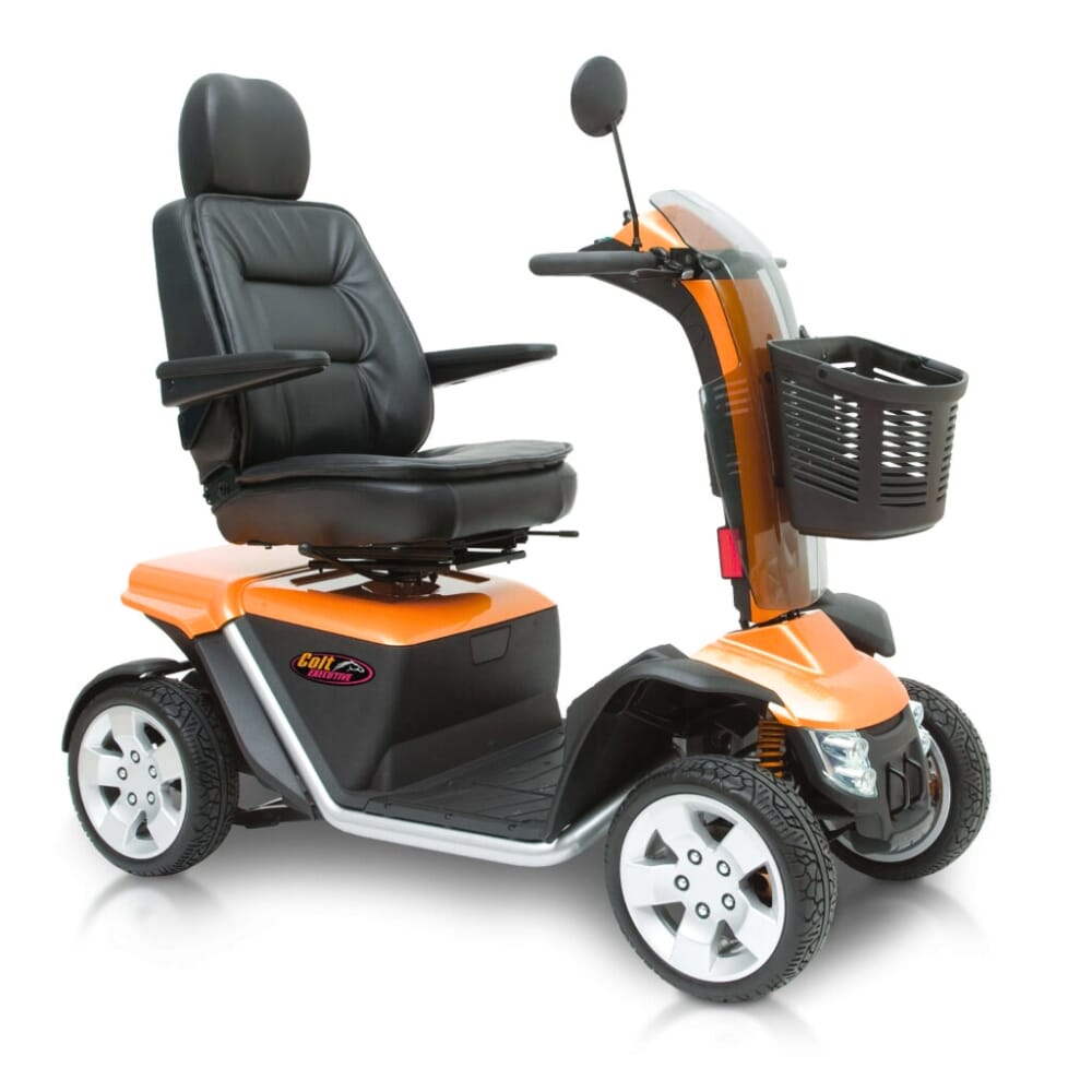 pride colt executive mobility scooter orange