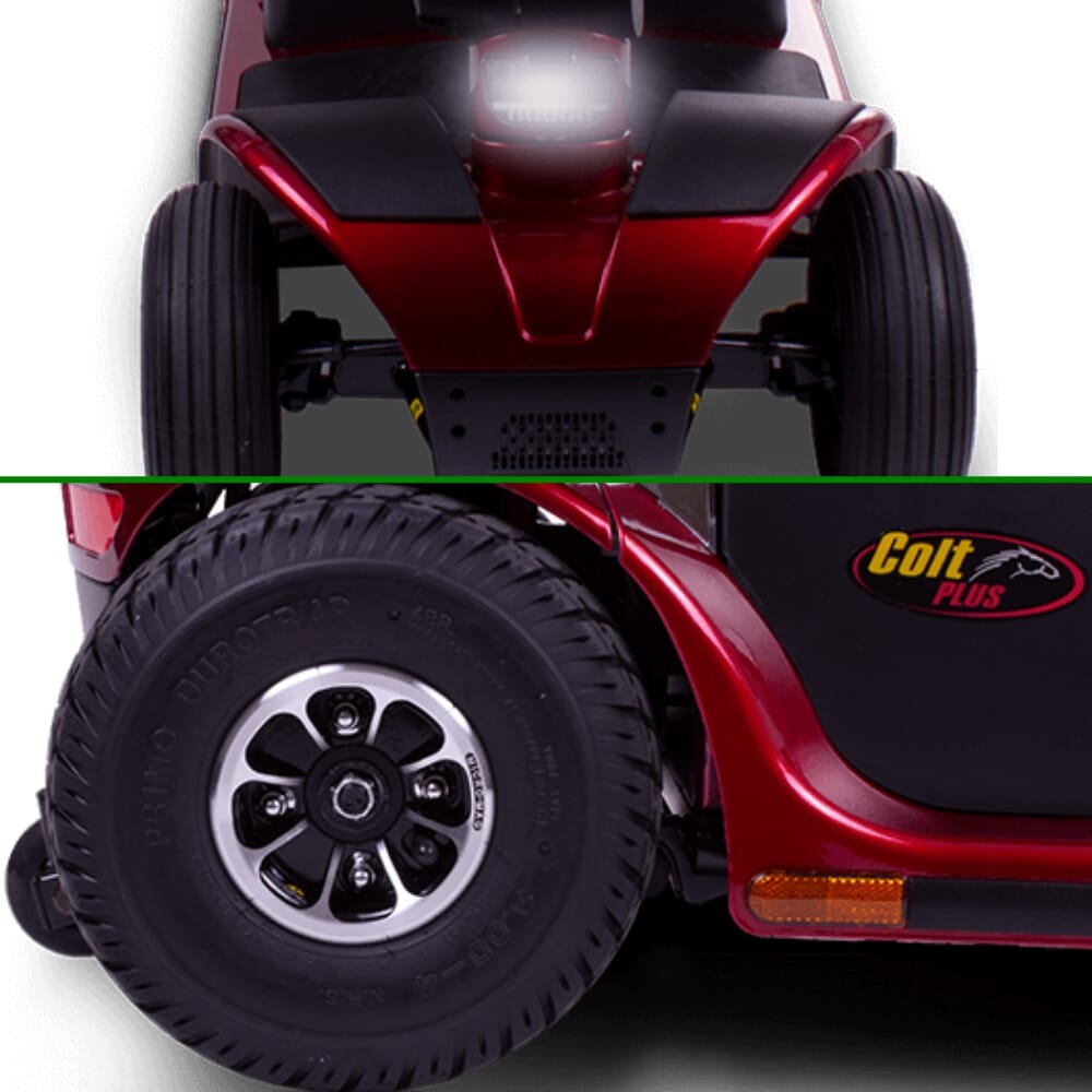 pride colt plus mobility scooter light