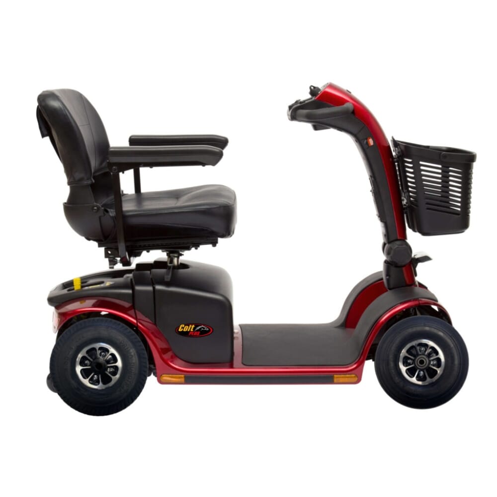 pride colt plus mobility scooter side view