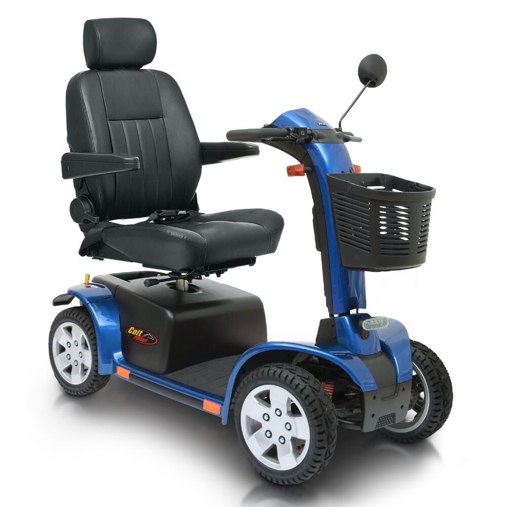 pride colt pursuit mobility scooter blue