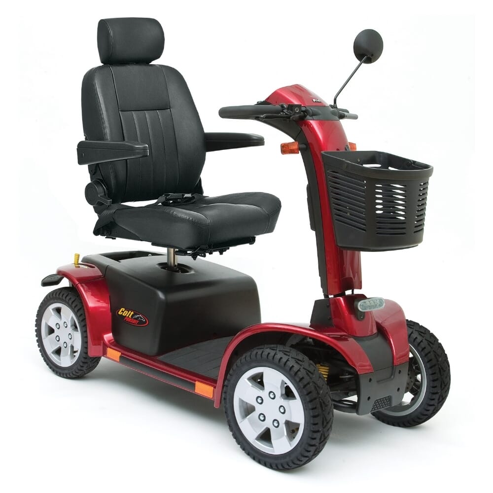 pride colt pursuit mobility scooter red
