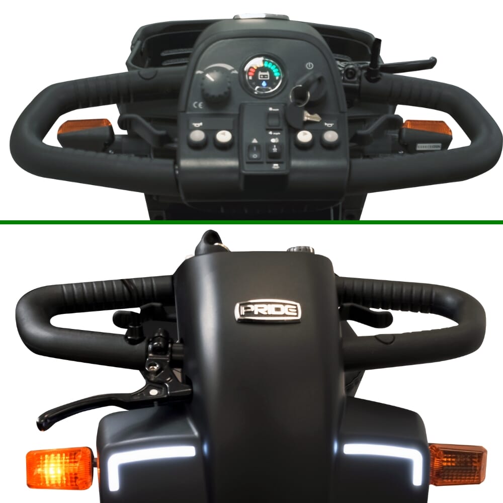 pride colt sport 2 0 mobility scooter tiller and lights
