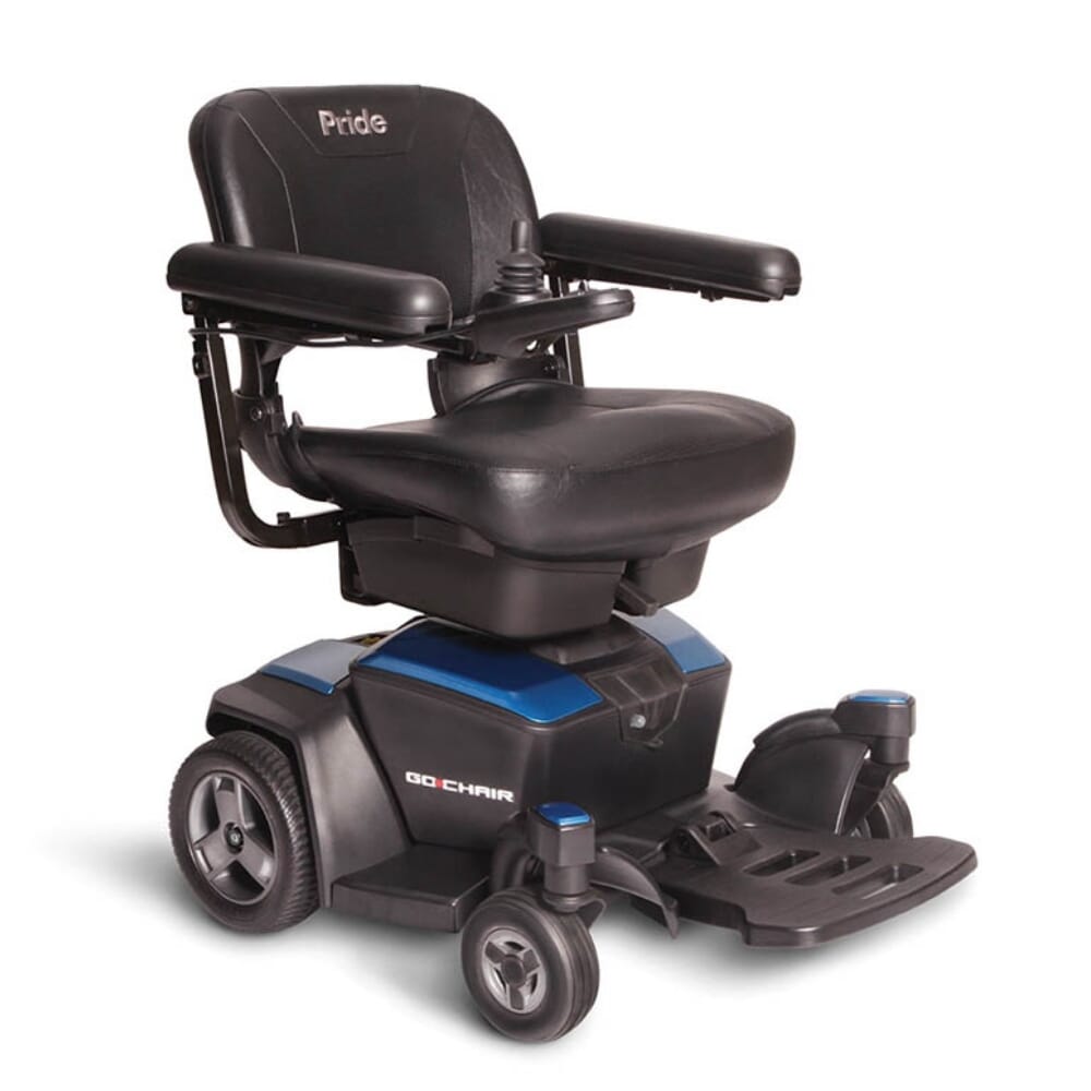 pride go power chair blue