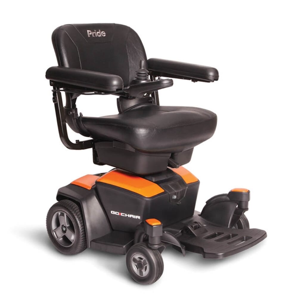 pride go power chair orange