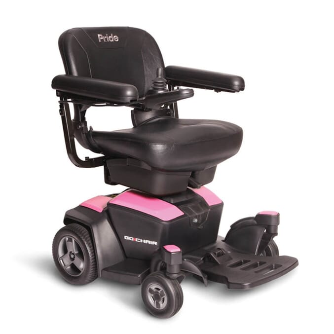 pride go power chair pink