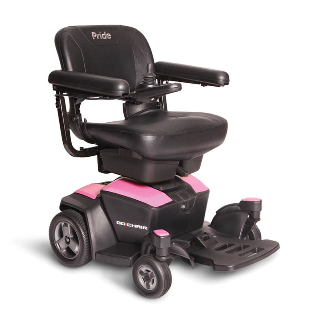 pride go power chair pink