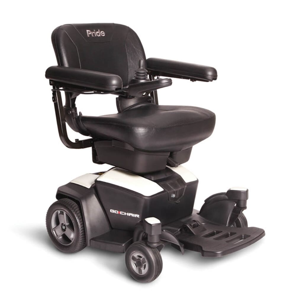 pride go power chair white