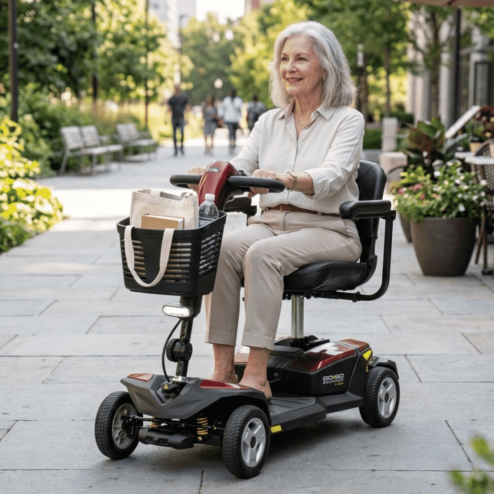 pride gogo endurance mobility scooter lifestyle