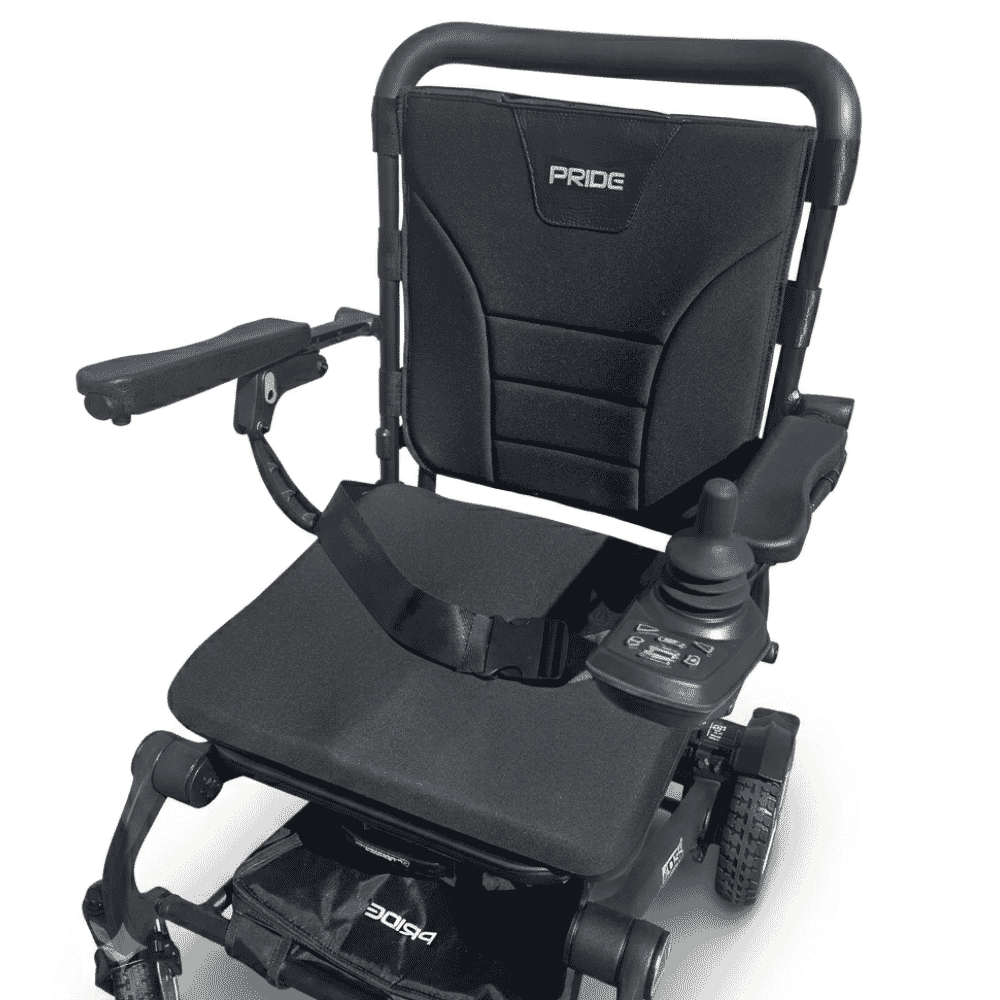 pride jazzy carbon injection folding electric wheelchair belt