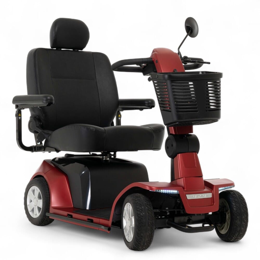 pride maxima four wheel mobility scooter red