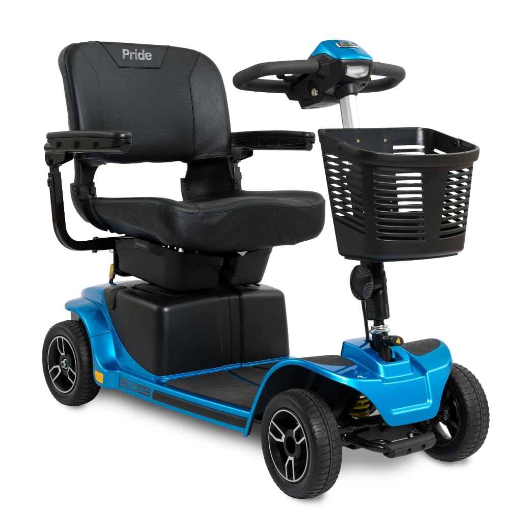 pride revo 2 0 mobility scooter blue