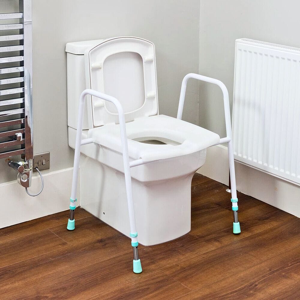 prima classic toilet frame and seat over toilet