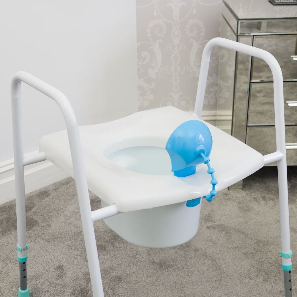 prima classic toilet frame and seat splash guard