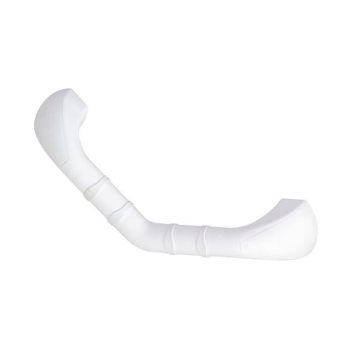 prima grab bar white angled 33cm 13 inch