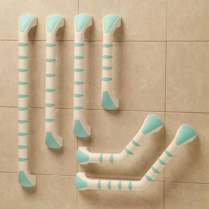 prima grab bar white mint colour