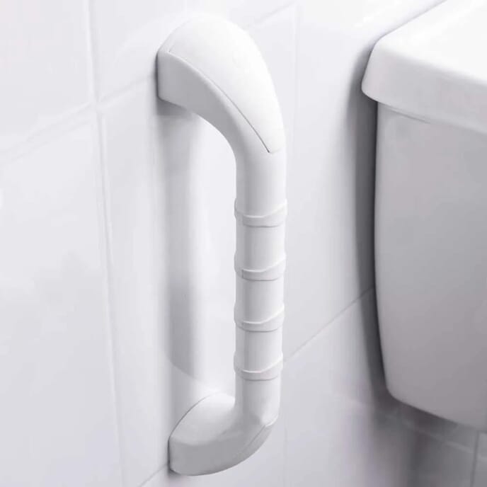 prima grab bar white straight 30cm 12 inch