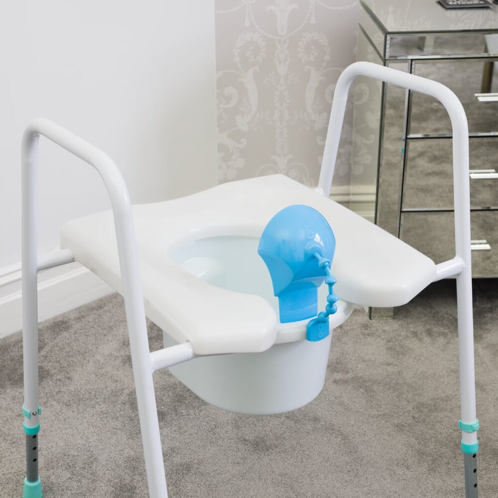 prima horsehoe toilet aid commode version spash