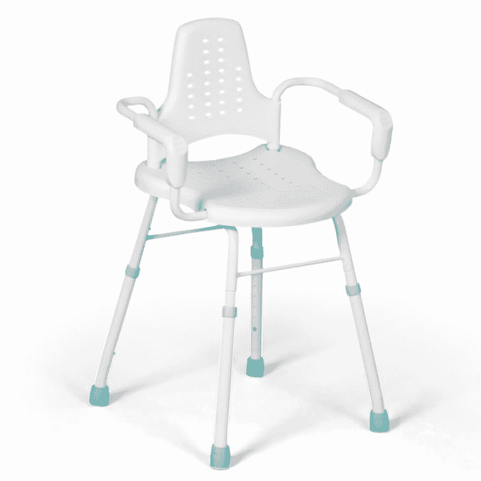 prima modular perching stool with arms and back 1